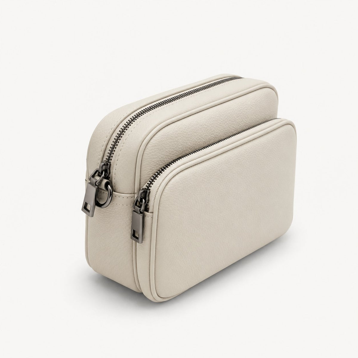 Rivarella Crossbody Bag in Stone, three-quarter view