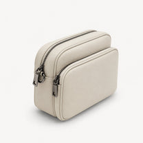 Rivarella Crossbody Bag in Stone, three-quarter view
