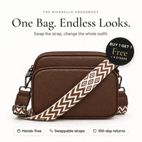 Rivarella Crossbody Bag in Chocolate Brown – Buy 1 Get 1 Free + 4 straps