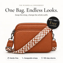 Rivarella Crossbody Bag in Tan – Buy 1 Get 1 Free + 4 straps