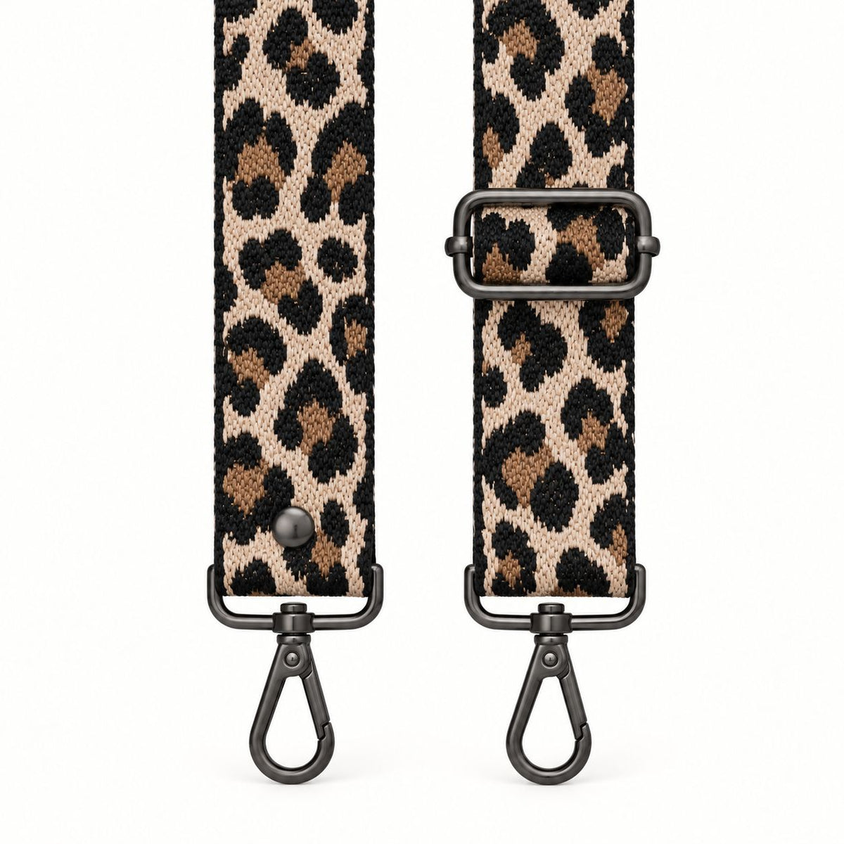 Black & Beige Leopard Strap